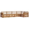 vidaXL Set di divani da esterno 5 pz Naturale