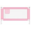 vidaXL Sponda Letto di Sicurezza per Bambini Rosa 140x25cm in Tessuto