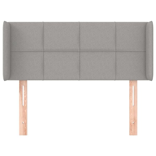 vidaXL Testiera ad Orecchio Grigio Chiaro 83x16x78/88 cm in Tessuto