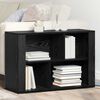 vidaXL Credenza Rovere Nero 80 x 30 x 53 cm Legno multistrato