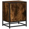 vidaXL Comodino Rovere Fumo 40x31x50 cm Legno Multistrato e Metallo