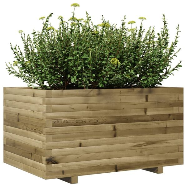 vidaXL Fioriera da Giardino 90x60x49,5 cm in Legno di Pino Impregnato