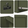 vidaXL Armadio per File con cassetto Verde oliva 44 x 50 x 106.5 cm