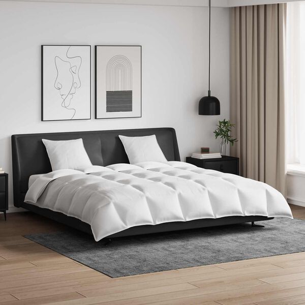 vidaXL Set di Piumoni con cuscino 3 pcs Bianco Piuma d'anatra