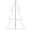 vidaXL Albero di Natale a Cono 240 LED per Interni Esterni 118x180 cm