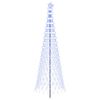 vidaXL Albero di Natale LED 300 cm 350 LED Blu Ferro Nero