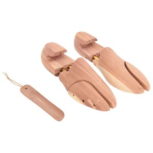 vidaXL Allarga Scarpe con Calzascarpe EU 36-37 Legno Massello Cedro