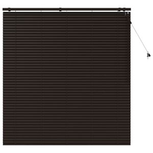 vidaXL Tenda Veneziana Marrone Scuro 155 x 160 cm 35 mm