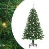 vidaXL Albero di Natale artificiale con 150 LED Verde 150 cm