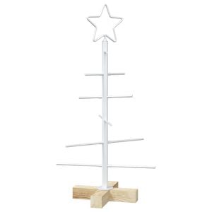 vidaXL Albero di Natale in metallo con supporto KUOPIO 60 cm Acciaio