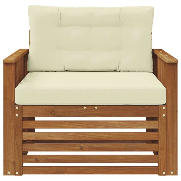 vidaXL Set di divani da esterno Legno di Acacia Massello e Poliestere