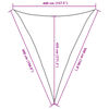 vidaXL Vela Parasole 160 g/m&sup2; Antracite 4x5x5 m in HDPE