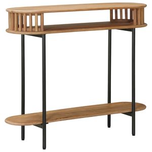 vidaXL Tavolino fatto a mano Marrone Teak 90 x 30 x 75 cm