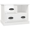 vidaXL Comodino Bianco Lucido 60x39x45 cm