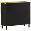 vidaXL Credenza 80x33,5x75 cm in Legno Massello di Mango Grezzo