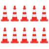vidaXL Set Segnaletica Coni Stradali e Catena da 10 m Rosso Bianco