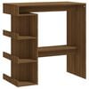 vidaXL Tavolo Bar con Ripiano Rovere Marrone 100x50x101,5cm Truciolato