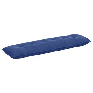 vidaXL Cuscino per Schiena Blu Polizia 180 x 50 cm Tessuto in Cords