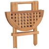 vidaXL Set da Pranzo Giardino Pieghevole 3 pz Cuscino Massello di Teak
