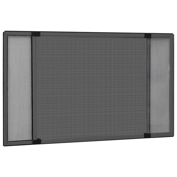 vidaXL Zanzariera Allungabile per Finestre Antracite (75-143)x50 cm