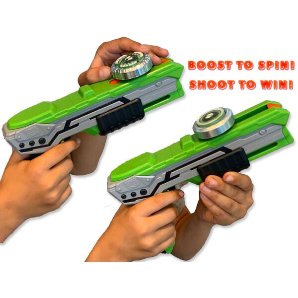 Silverlit Blaster Single Shot con Trottola Mad Thunder Verde