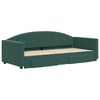 vidaXL Divano Letto Estraibile Cassetti Verde Scuro 90x200cm Velluto