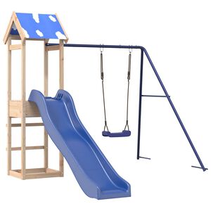 vidaXL Set da Gioco da Esterno in Legno Massello di Pino