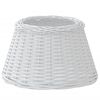 vidaXL Paralume Bianco &Oslash;50x30 cm in Vimini