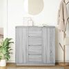 vidaXL Credenza con Cassetti Grigio Sonoma 100,5x35x98,5 cm Truciolato