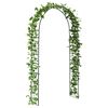 vidaXL Arco da Giardino Floreale Nero 115 x 37 x 231 cm