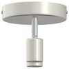 vidaXL Faretto da soffitto Nickel spazzolato 12 x 8 cm Acciaio