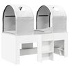vidaXL Letto con Tunnel 3 pz Bianco Legno ingegnerizzato