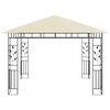 vidaXL Gazebo con Zanzariera e Luci LED 3x3x2,73 m Crema