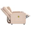 vidaXL Divano Massaggiante 2 Posti con Portabicchieri Crema Similpelle