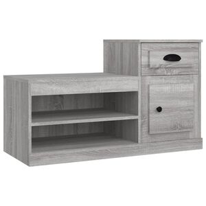 vidaXL Scarpiera Grigio Sonoma 100x42x60 cm in Legno Multistrato