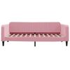 vidaXL Divano Letto con Materasso Rosa 100x200 cm in Velluto