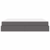 vidaXL Struttura letto con materasso con materasso 2 pcs Grigio PVC