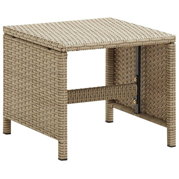vidaXL Sgabelli da Giardino 2 pz con Cuscini in Polyrattan Beige