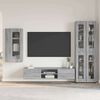vidaXL Set mobile TV con porta FLORIN Grigio Sonoma Legno multistrato