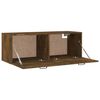 vidaXL Mobile Pensile Rovere Fumo 100x36,5x35 cm Legno Multistrato