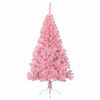 vidaXL Albero di Natale artificiale con luci integrate Rosa 120 cm PVC