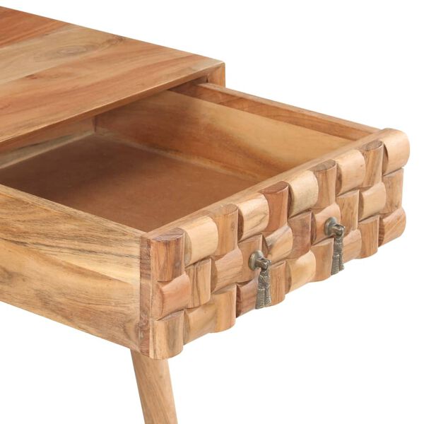 vidaXL Scrivania 115x50x76 cm in Legno Massello di Acacia