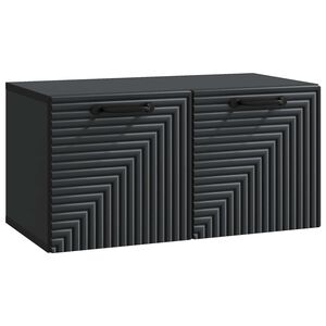 vidaXL Mobile Porta TV da Muro Nero 59,5 x 31 x 30 cm