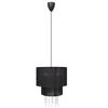 vidaXL Lampada da Soffitto Lampadario in Cristallo Nera