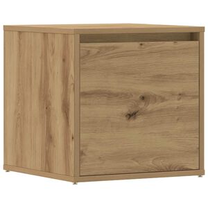 vidaXL Cassetto Contenitore Rovere 40,5x40x40 cm in Legno Multistrato