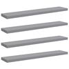 vidaXL Scaffali a Parete 2 pz Grigi 120x23,5x3,8 cm in MDF