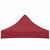 vidaXL Tetto per Tendone per Feste 2x2 m Rosso Borgogna 270 g/m&sup2;