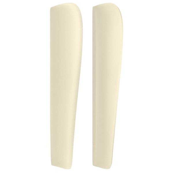 vidaXL Testiera ad Orecchio Crema 163x23x118/128 cm in Similpelle