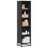vidaXL Libreria Nera 40x35x170,5 cm in Legno Multistrato