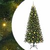 vidaXL Albero di Natale artificiale con 300 LED Verde 210 cm PE e PVC